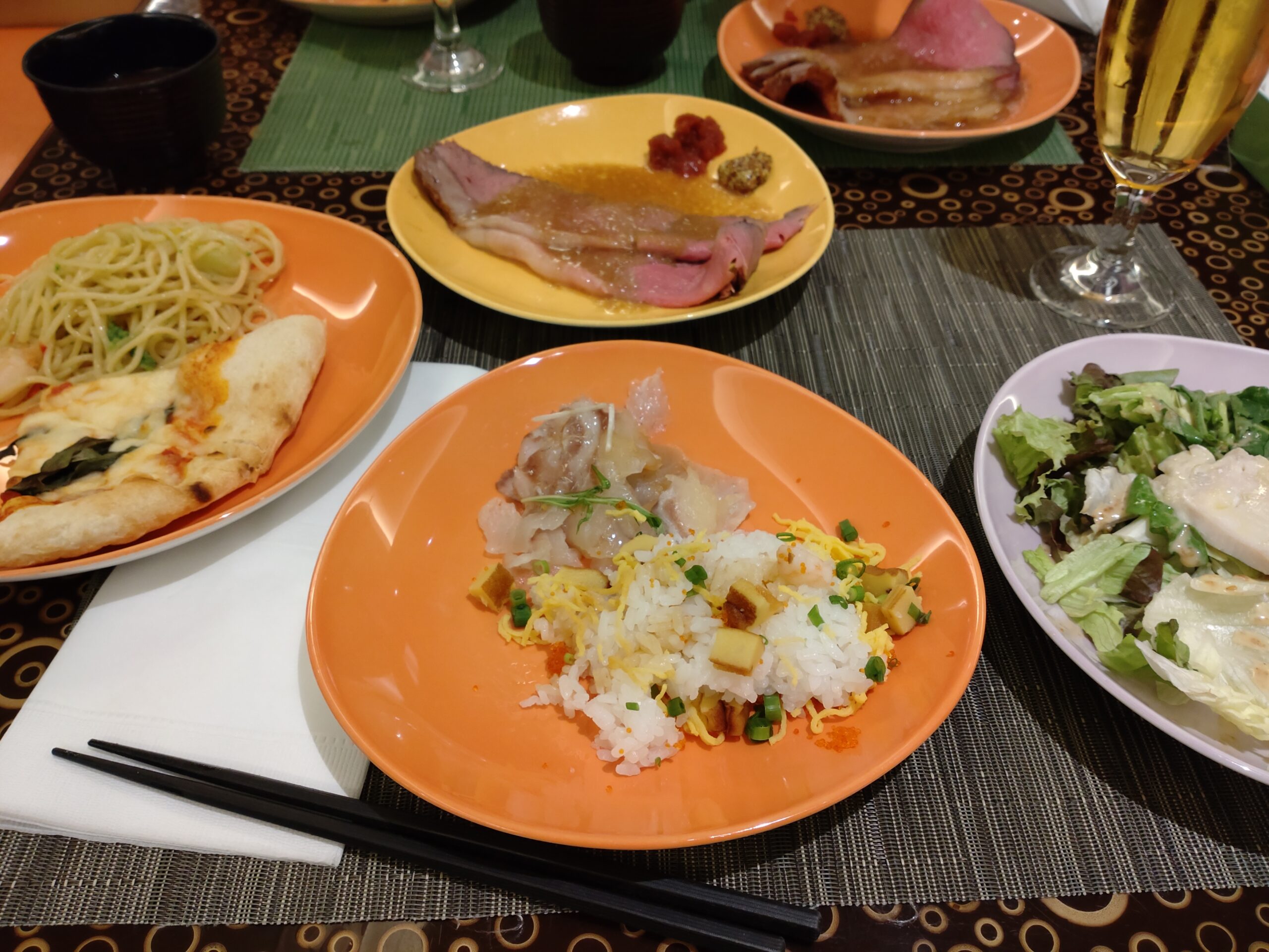 グランカフェのディナー