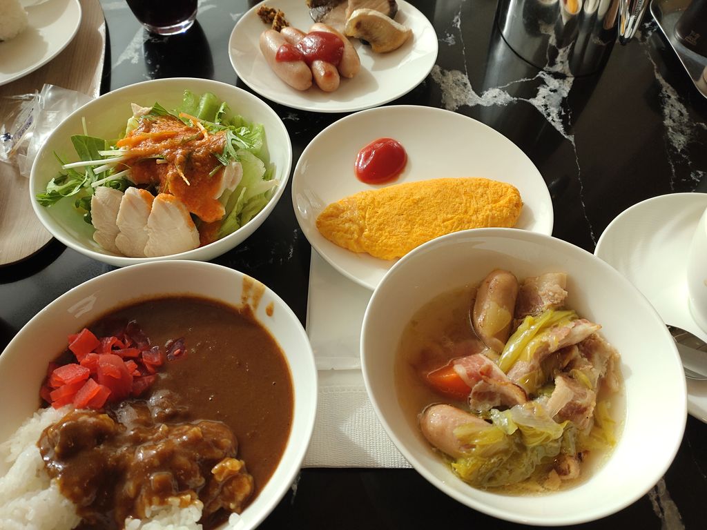 シェラトン鹿児島の朝食オムレツ